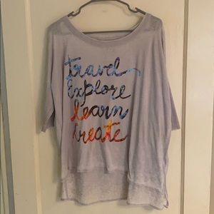 Chaser tee- travel, explore, learn, create